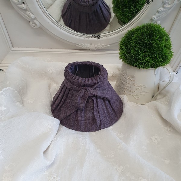 Lampenschirm Stoff ALEXA Grau StoffE27 22-13