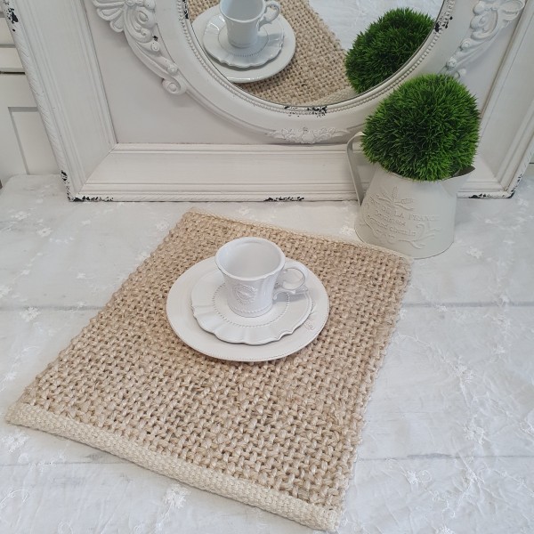Tischset Platzset Offwhite Jute 2 Stück