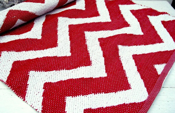 PVC Outdoor Teppich Läufer MAX ROT 70x180 cm Flickenteppich | Outdoor PVC |  Teppich | Textilien | Zauberhafter Landhausstil