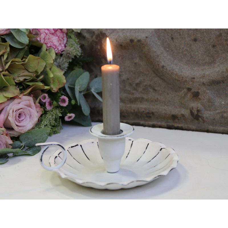Herz Shabby Vintage Nostalgischer Kerzenhalter Kerzenleuchter Kammerleuchter
