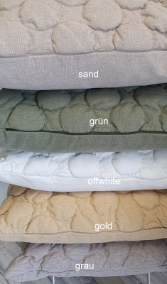 Vorschau: Kissen Bezug Hülle BUBBLE Gold 48 x 48 cm Landhaus Sofa Kissen Vorschau: Kissen Bezug Hülle BUBBLE Gold 48 x 48 cm Landhaus Sofa Kissen