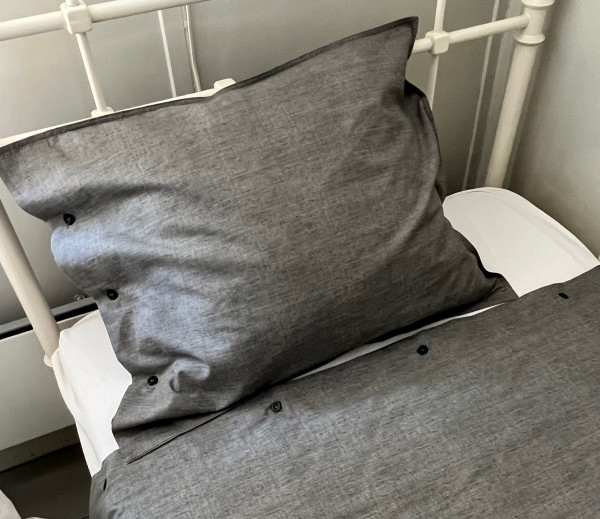 Bettwäsche Set EDEN Grau 150x210 cm und 50x60 cm BW exclusive