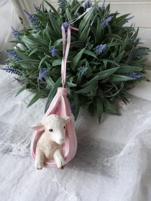 Vorschau: Deko Hänger Lamm Ostern Rosa 2 Stück Vorschau: Deko Hänger Lamm Ostern Rosa 2 Stück