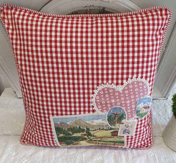 Kissenbezug ALPENSTYLE 50x50 cm Baumwolle Landhaus