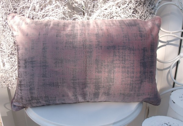 Samt Kissen Bezug Hülle CHARME 30x50 cm ROSA Glanz Schimmer Polyester