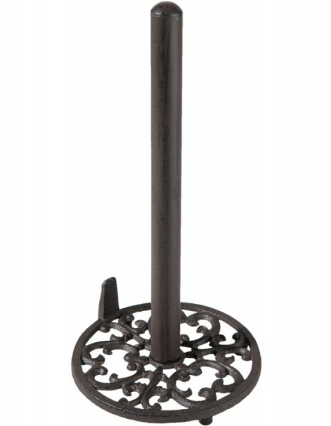 Küchenrollenhalter Rund Metall Braun