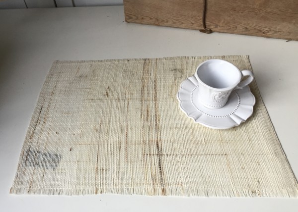 Tischset Platzset RAMI Offwhite Bast 2 Stück 30x45cm Deckchen