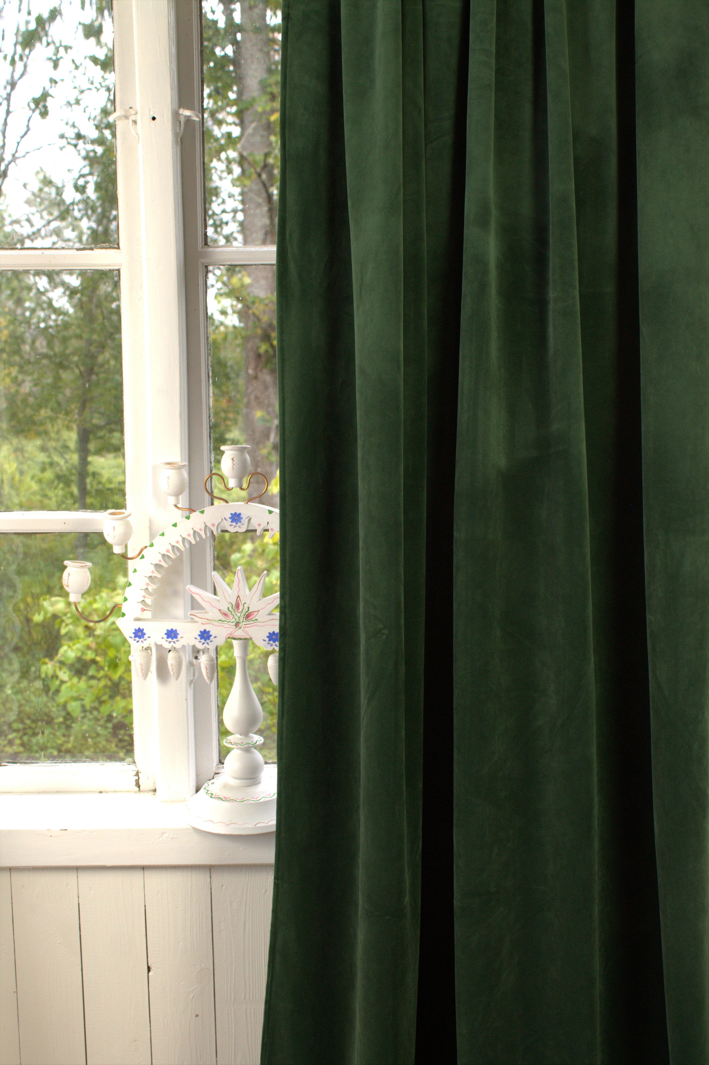 Vorhang GABRIELLA Samt Tannen Grün 140x280 cm 2 Stück Blickdicht |  Gardinenschals & Vorhänge | Gardinen | Zauberhafter Landhausstil