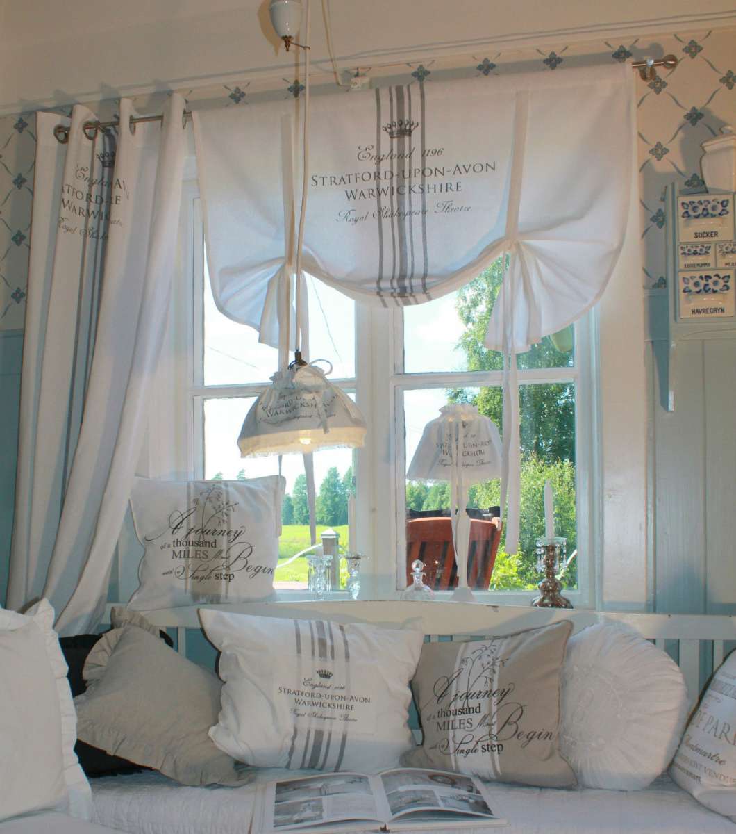Faszinierend Shabby Chic Franzsische Gardinen Landhaus Bild
