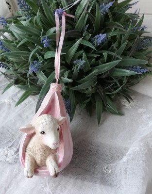 Vorschau: Deko Hänger Lamm Ostern Rosa 2 Stück Vorschau: Deko Hänger Lamm Ostern Rosa 2 Stück