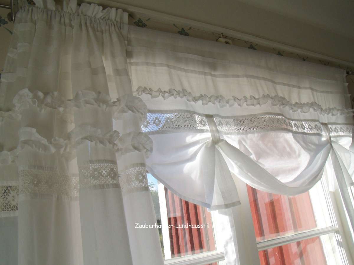 Shabby Chic Gardinen Im Skandinavischen Landhausstil