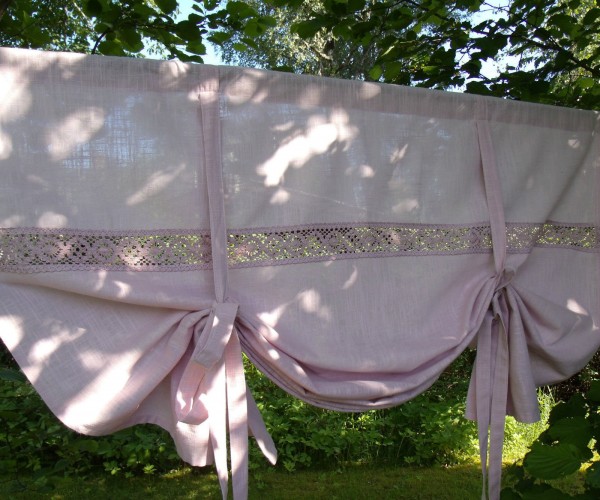 Raff Gardine LINA ROSA Rollo 140x120cm Shabby Vintage