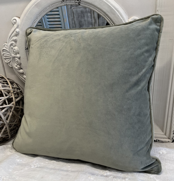 Kissenbezug GABRIELLA Samt Khaki 45x45 cm Polyester