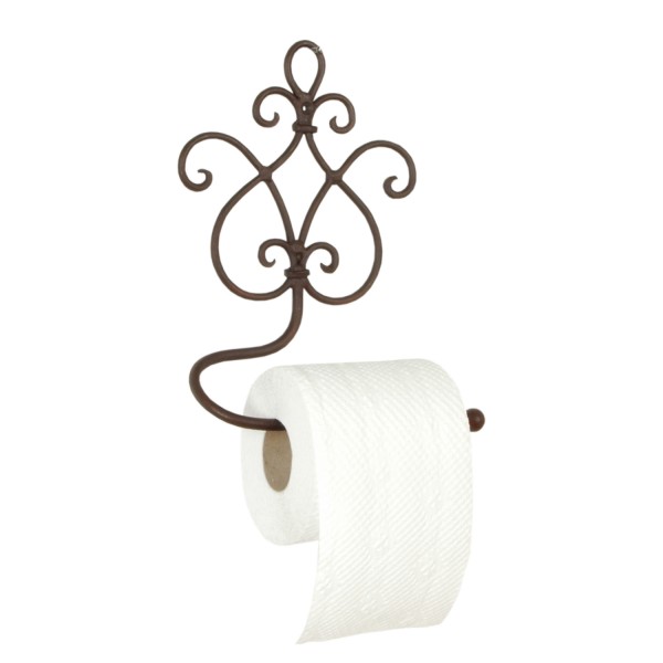Toilettenpapierhalter CARLO Eisen antik braun WC Klorolle