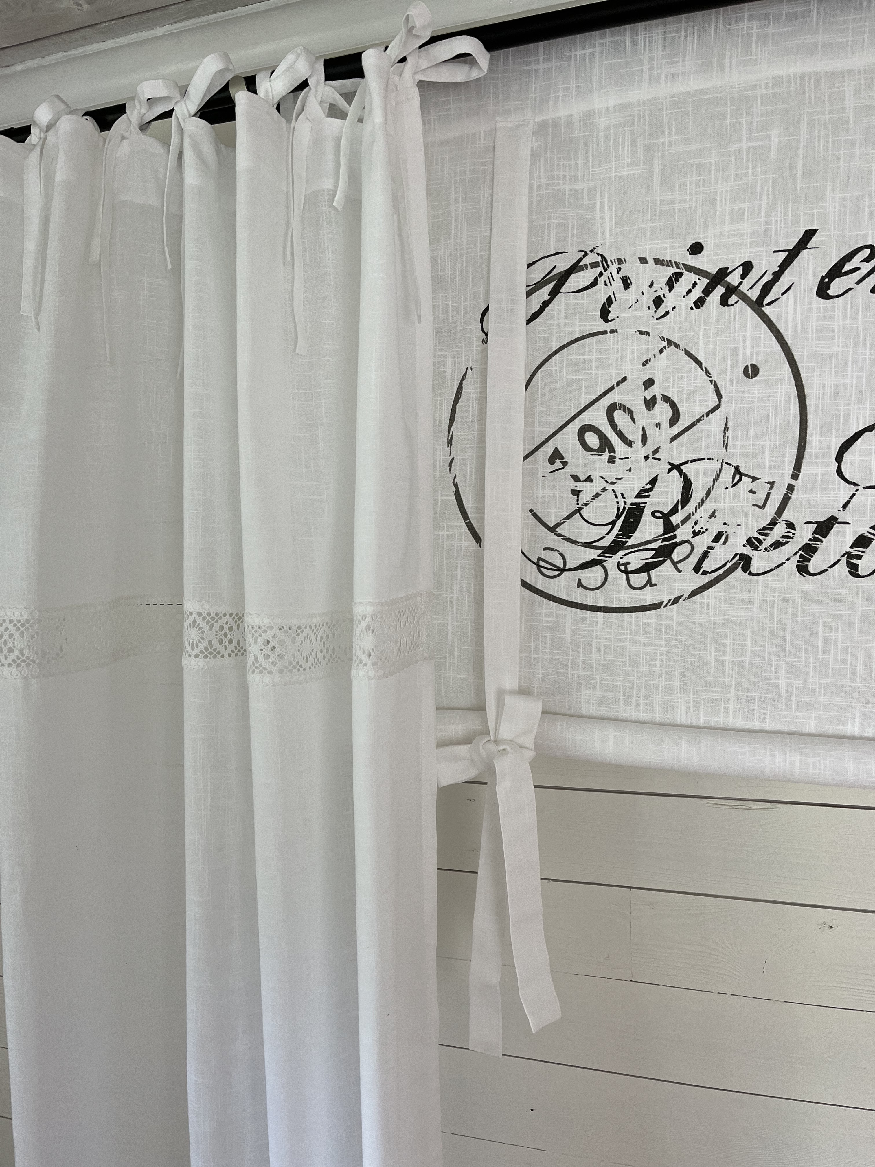 Wunderbar Vintage Gardine Landhausstil Bild