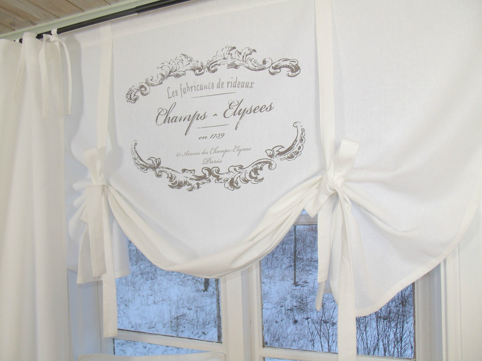 Raff Gardine ELEGANCE WEISS Rollo 140x100 cm | Raffgardinen & Rollos