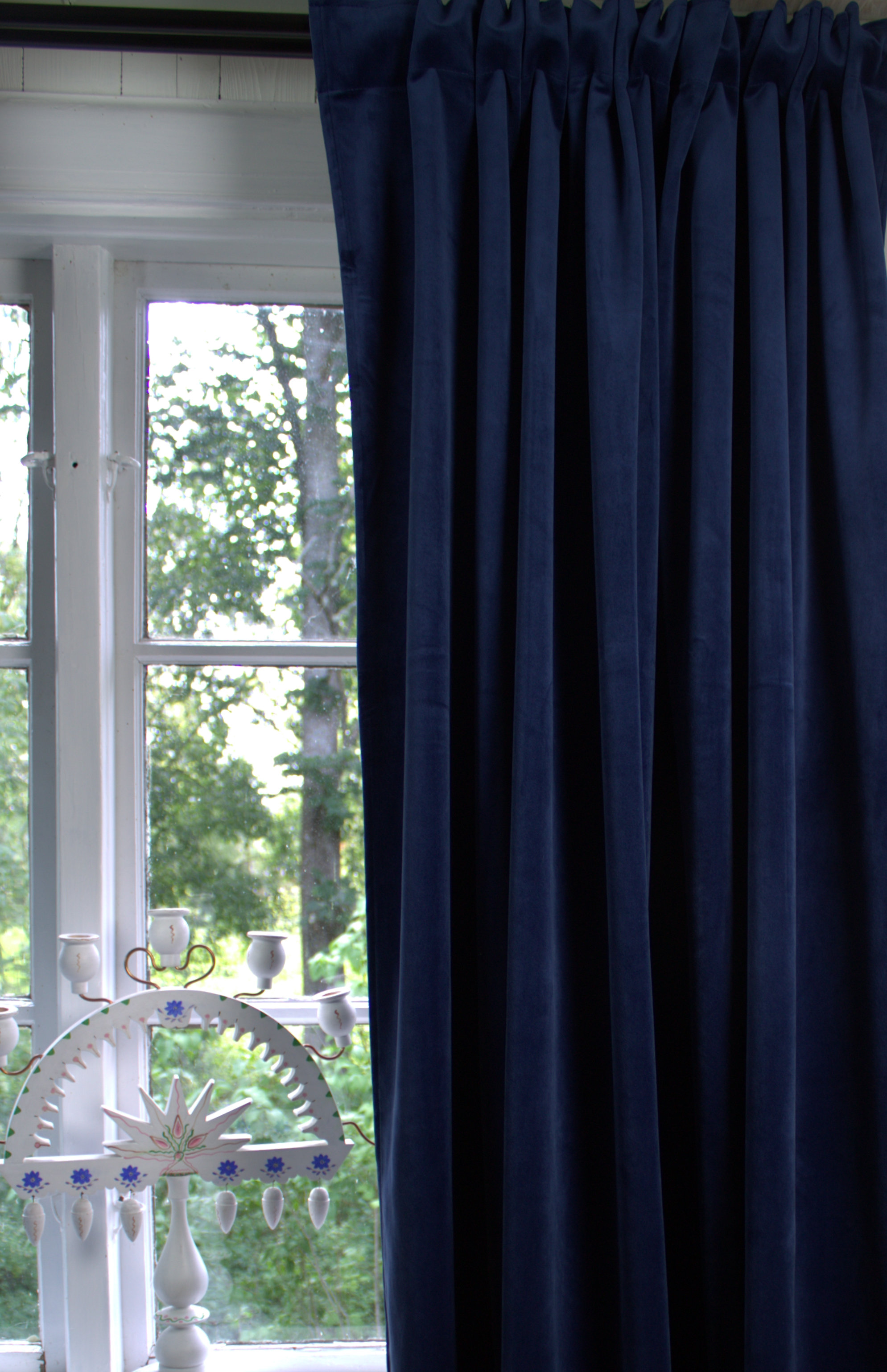 Vorhang GABRIELLA Samt MARINE 140x280 cm 2 Stück Blickdicht |  Gardinenschals & Vorhänge | Gardinen | Zauberhafter Landhausstil