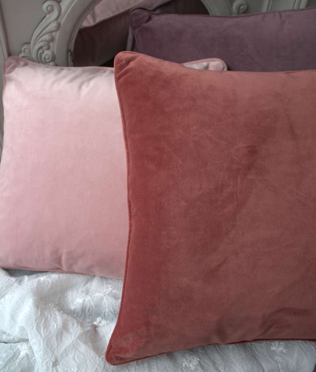 Kissenbezug GABRIELLA Samt MARSALA 45x45 cm Polyester | Kissenbezüge