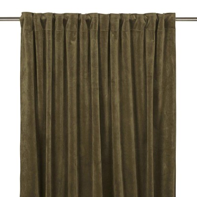 Vorhang GABRIELLA Samt Olivgrün140x240 cm 2 Stück Blickdicht Vorhang GABRIELLA Samt Olivgrün140x240 cm 2 Stück Blickdicht