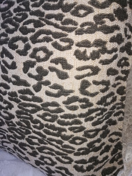Kissen Bezug Hülle PANTHER 50 x 50 beige braun schwarz Animal Print