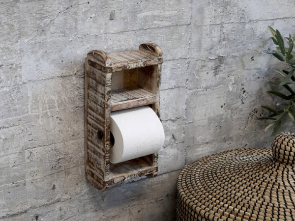 Toilettenpapierhalter Alte Backsteinform Badregal WC Klorolle