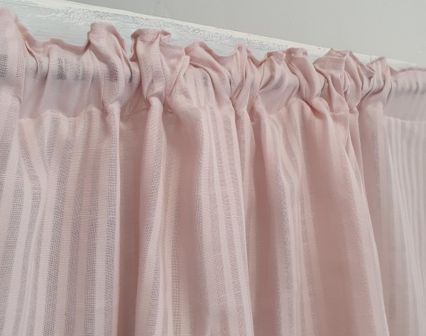 Gardinen Set Vorhang Bianca Rosa 140x250 cm 2 Stück Polyester