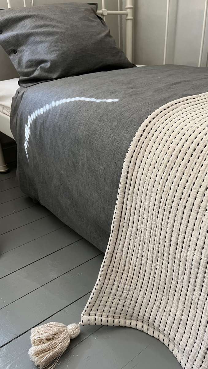 Bettwäsche Set EDEN Grau 150x210 cm und 50x60 cm BW exclusive | Bettwäsche | Textilien
