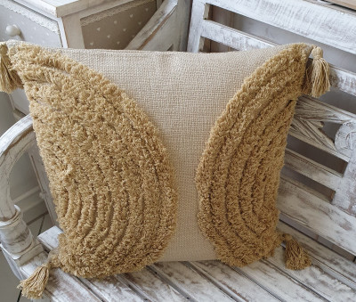 Designer Kissen Bezug Hülle JULANTE sand 48 x 48 cm Polyester Landhaus- Designer Kissen Bezug Hülle JULANTE sand 48 x 48 cm Polyester Landhaus-