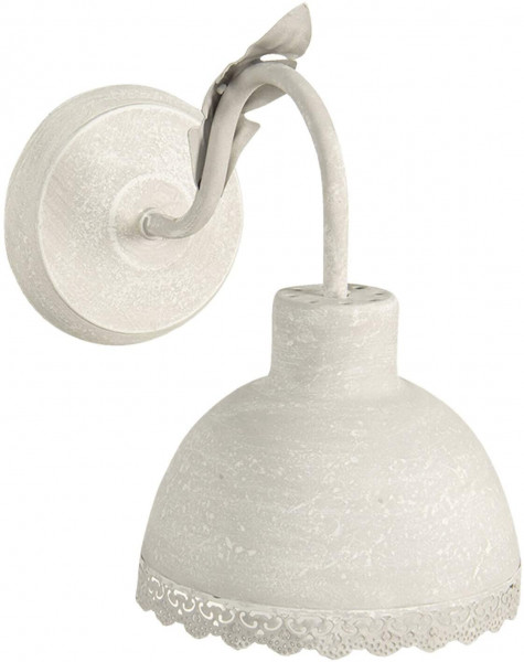 Wandlampe ELIAS Metall E27 Antik Finish Vintage Shabby creme