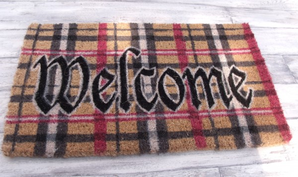 Kokos Türmatte Fußmatte WELCOME 75x45cm